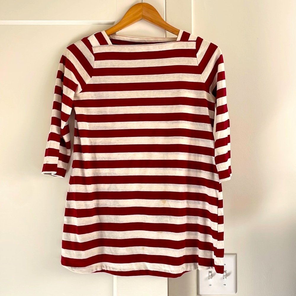 VINTAGE STRIPED SHIRT 3/4 SLEEVE | small